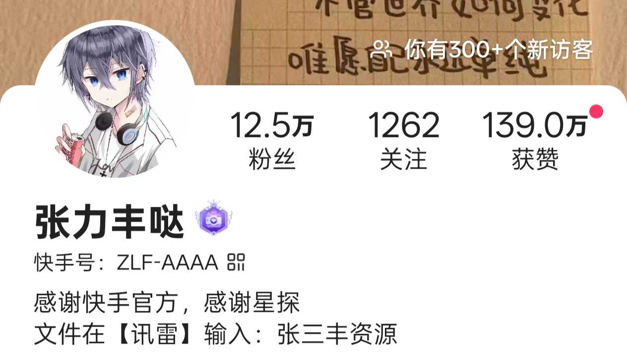 点我进入张三丰快手